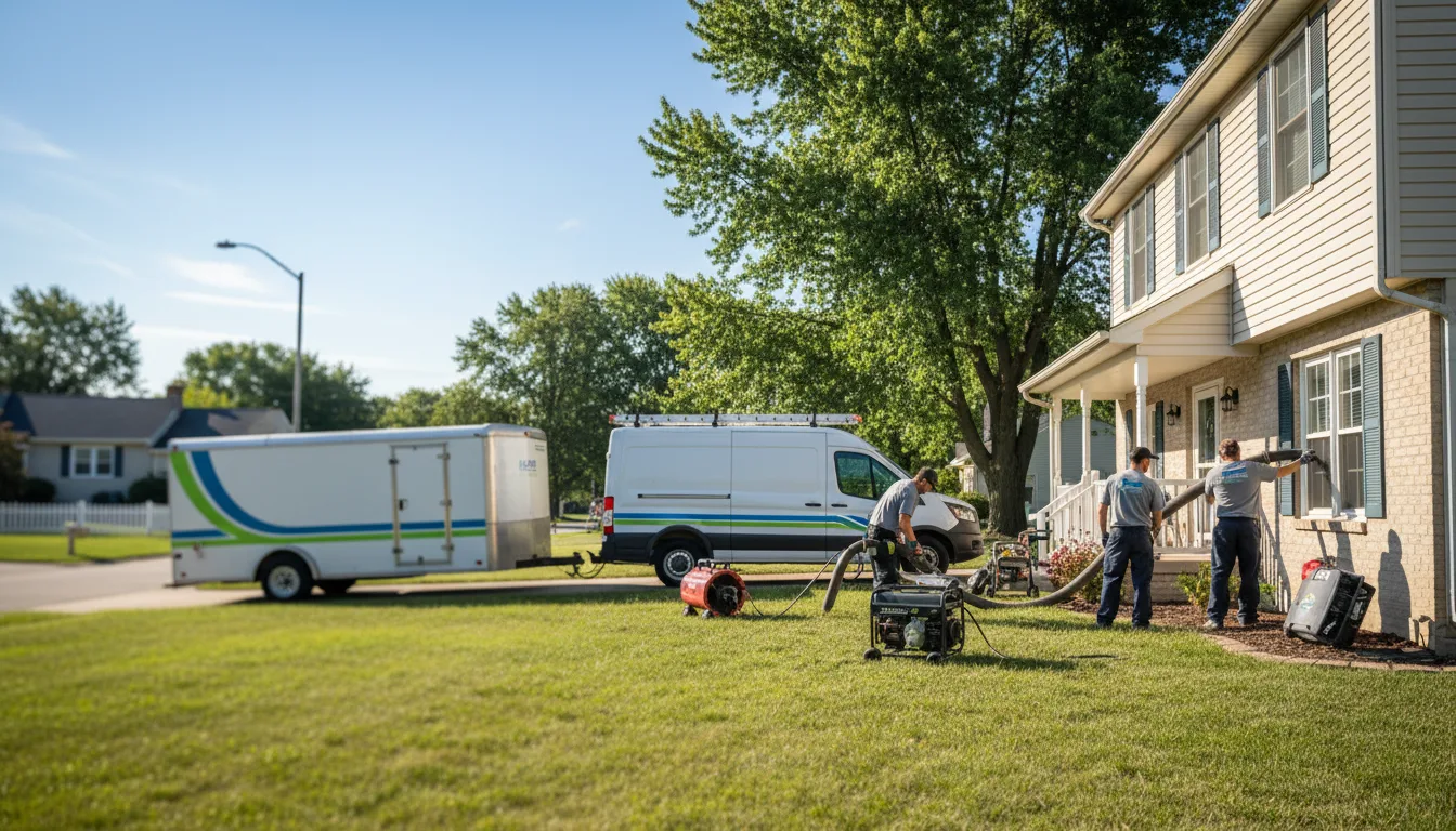 Flooded Basement Restoration And Cleanup With Repair in Kingston, IL near me